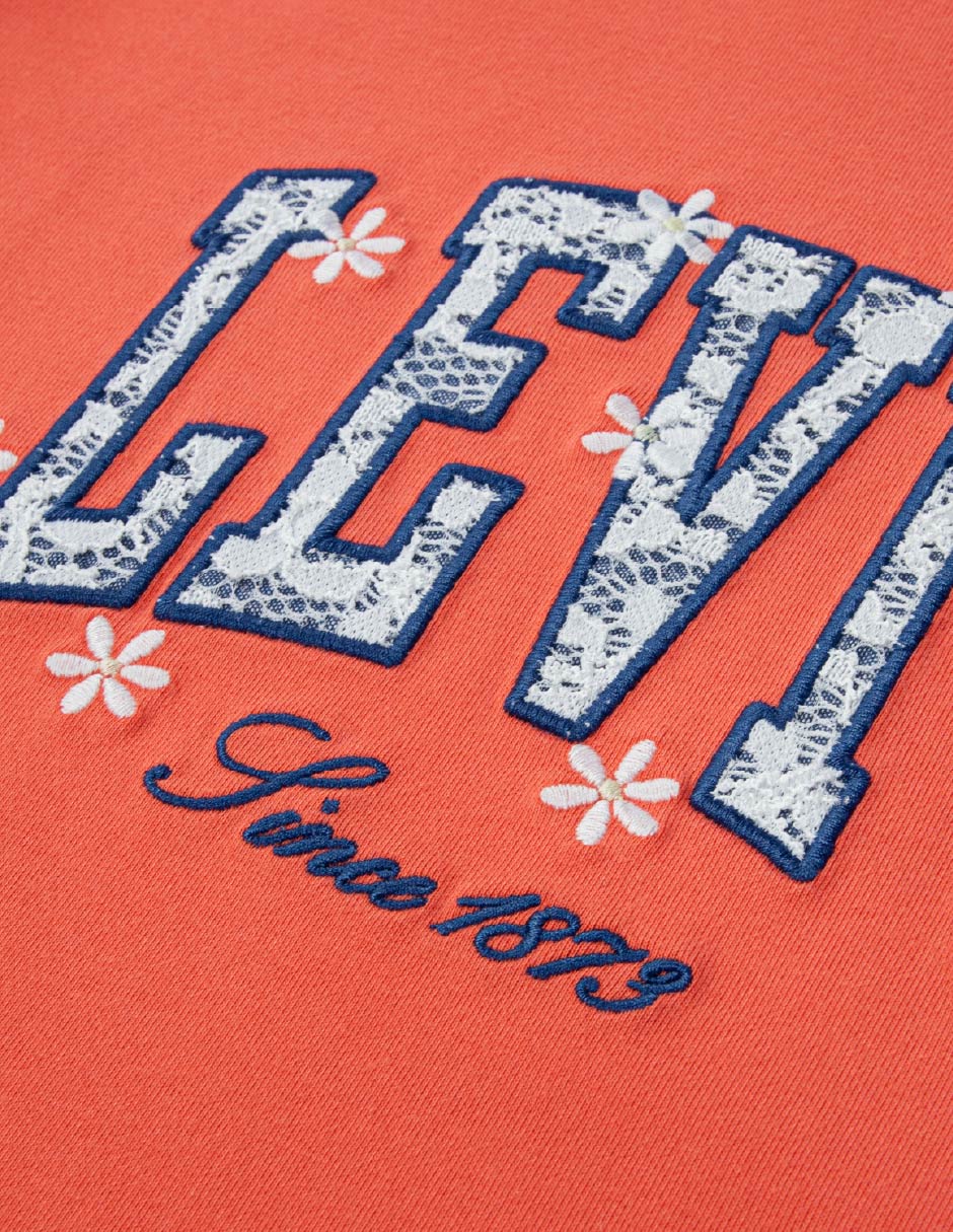 Playera levi's mayo moda niñas manga corta para niña