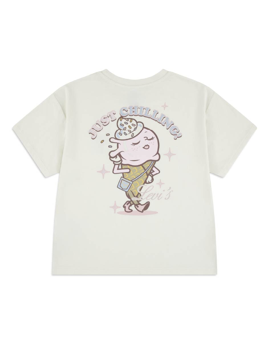Playera levi's mayo moda niñas manga corta para niña