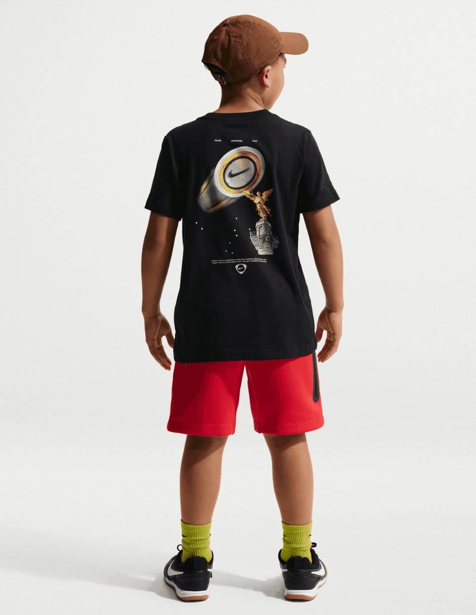 Playera nike k nk tee blur gfb manga corta para niño