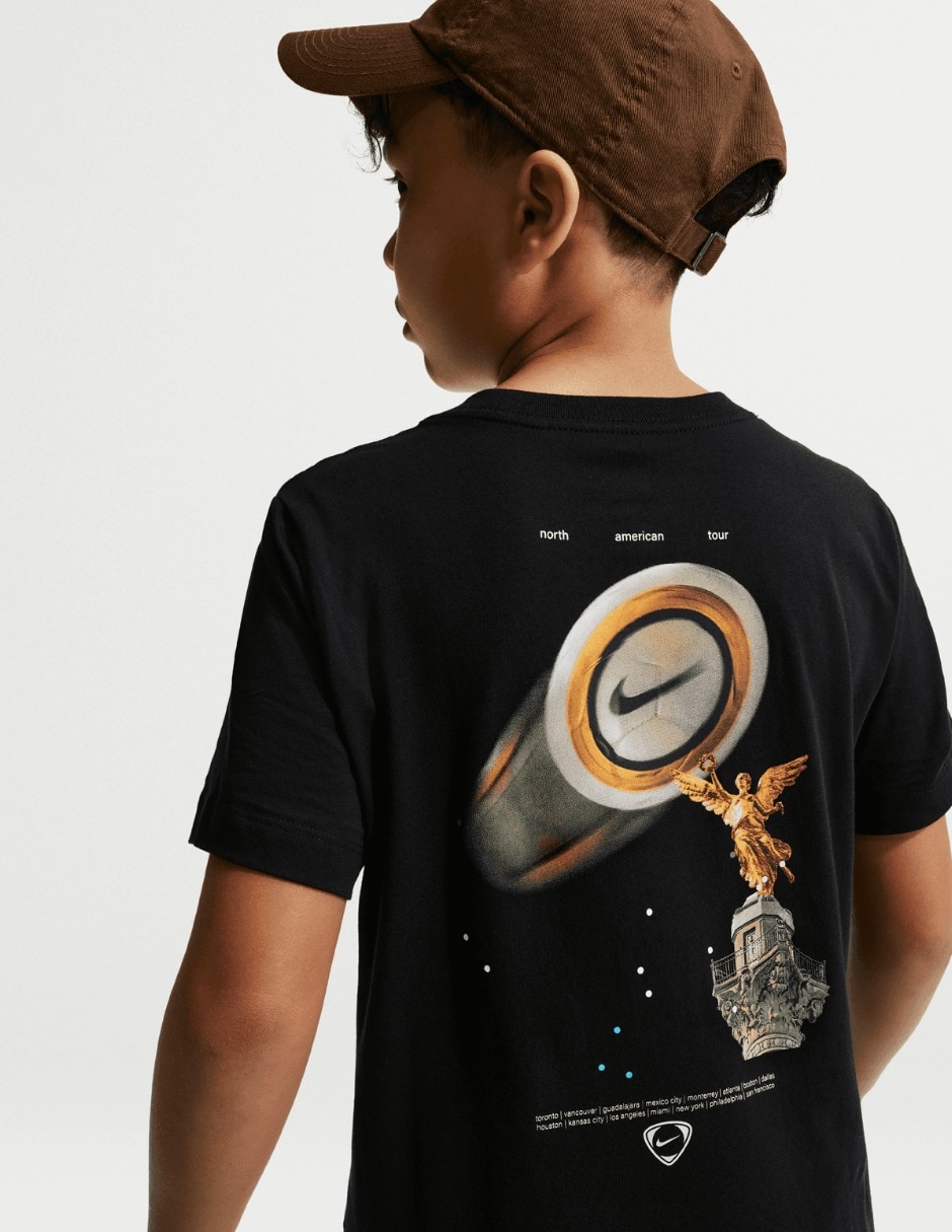 Playera nike k nk tee blur gfb manga corta para niño