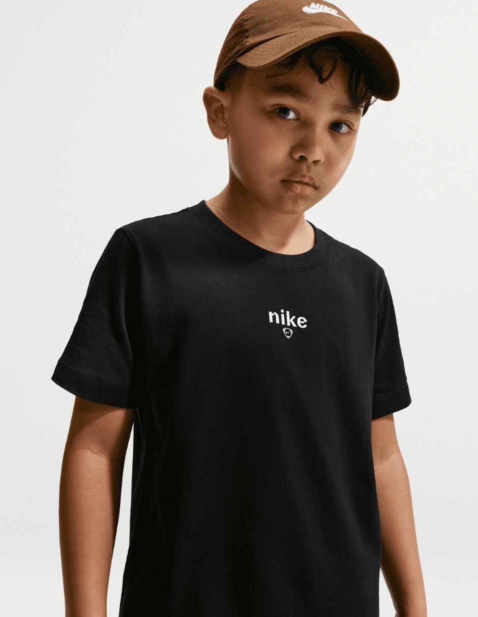 Playera nike k nk tee blur gfb manga corta para niño
