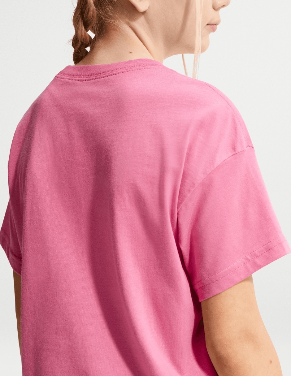 Playera nike g nsw tee oc boxy camp manga corta para niño