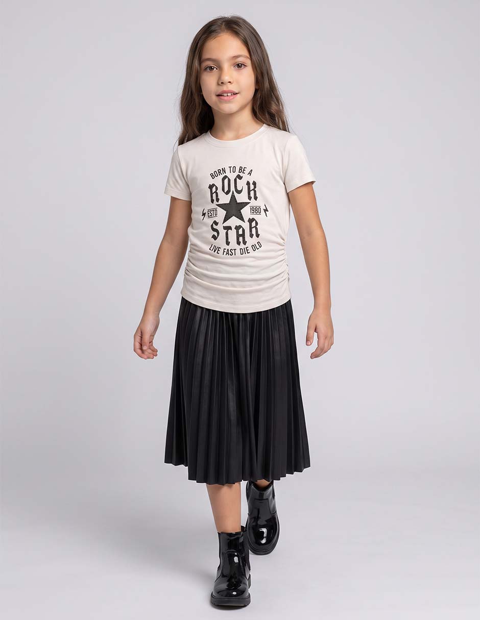 Playera manga corta para niña Playera manga corta para niña