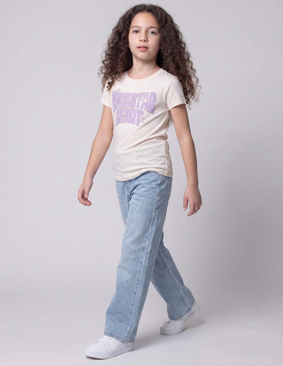 Playera manga corta para niña Playera manga corta para niña