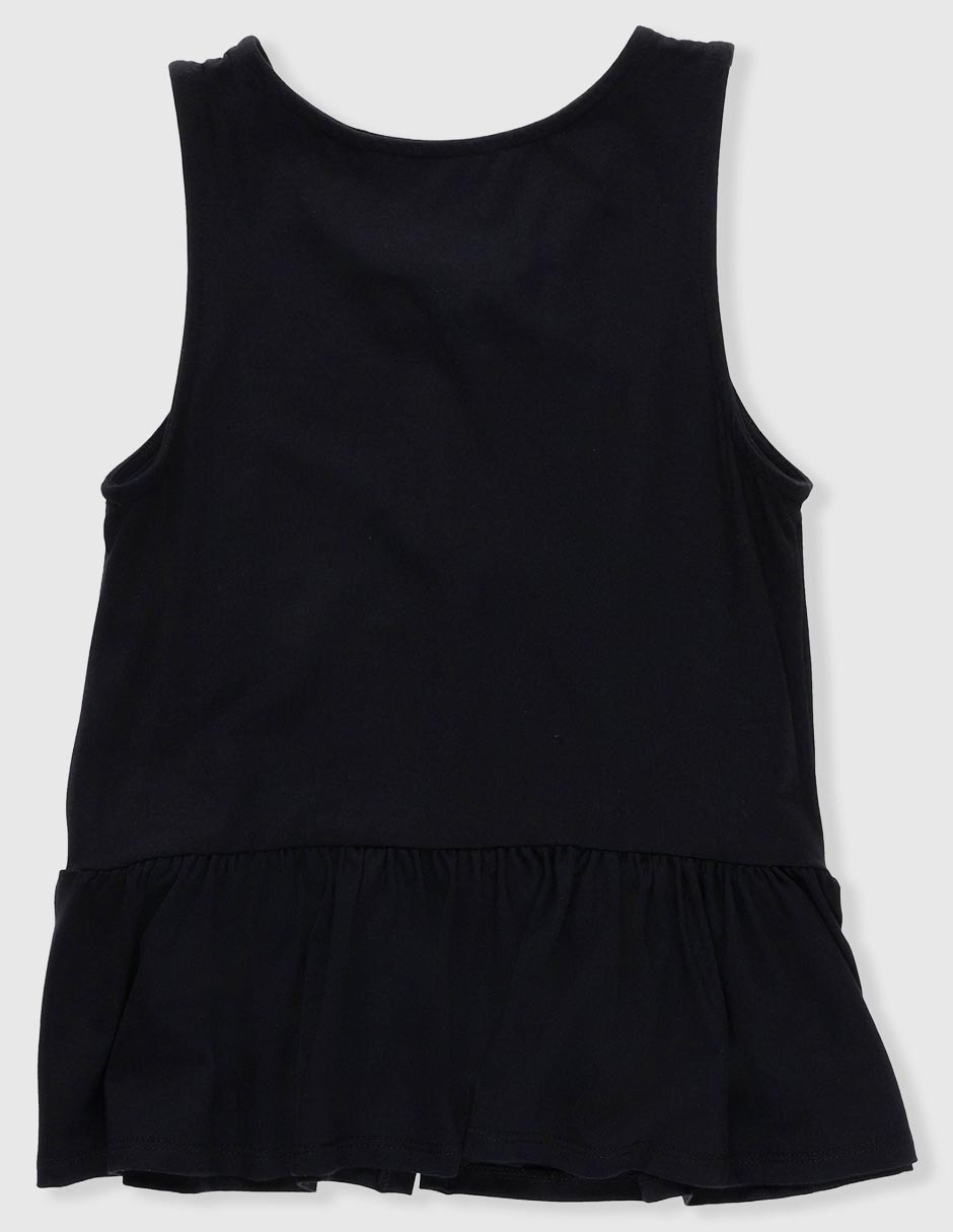 Playera con moño para niña