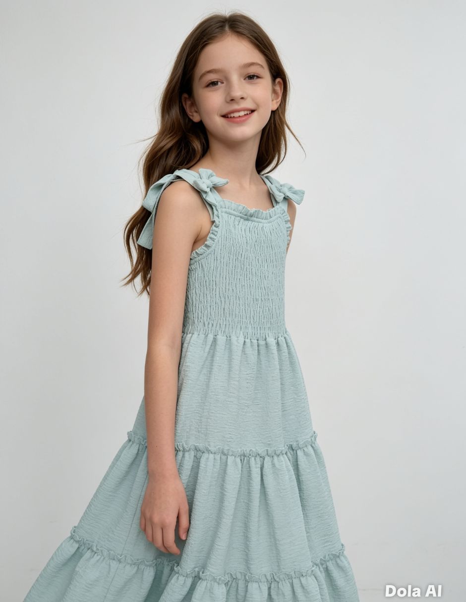 Vestido sin manga para niña