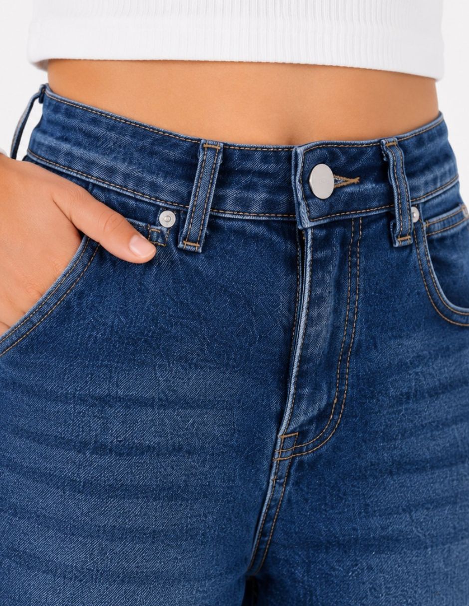 Jeans amplio Biography lavado medio para niña
