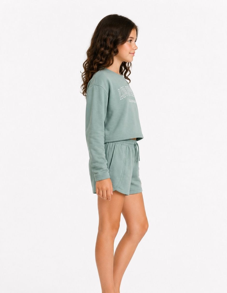 Conjunto short Casual biography conjunto para niña