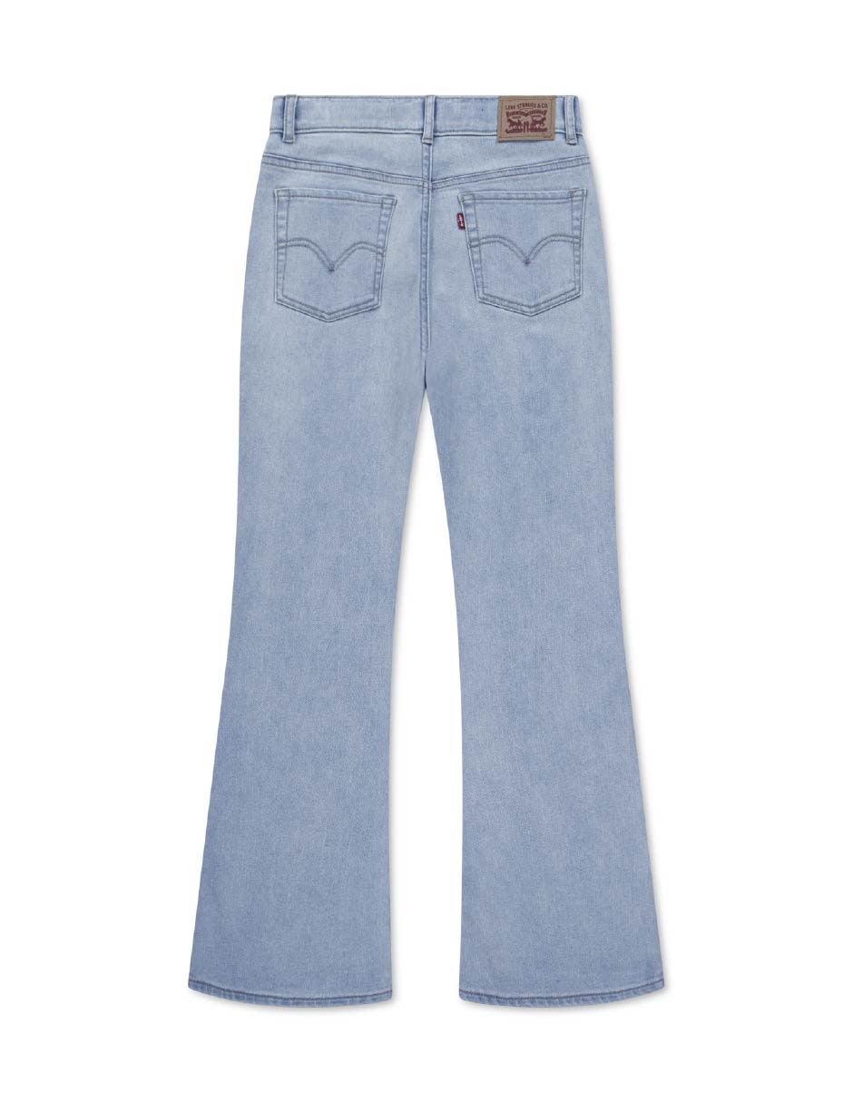 Jeans regular flare levi's junio moda niñas 41g970-l6q lavado claro para niña
