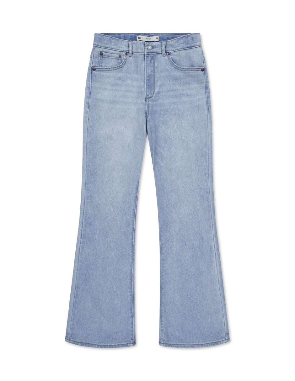 Jeans regular flare levi's junio moda niñas 41g970-l6q lavado claro para niña