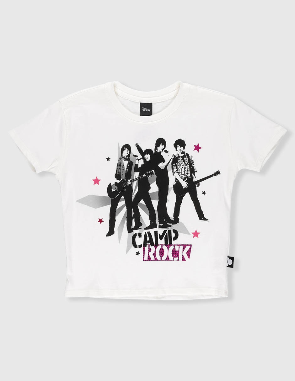 Playera disney camp rock manga corta para niña 2