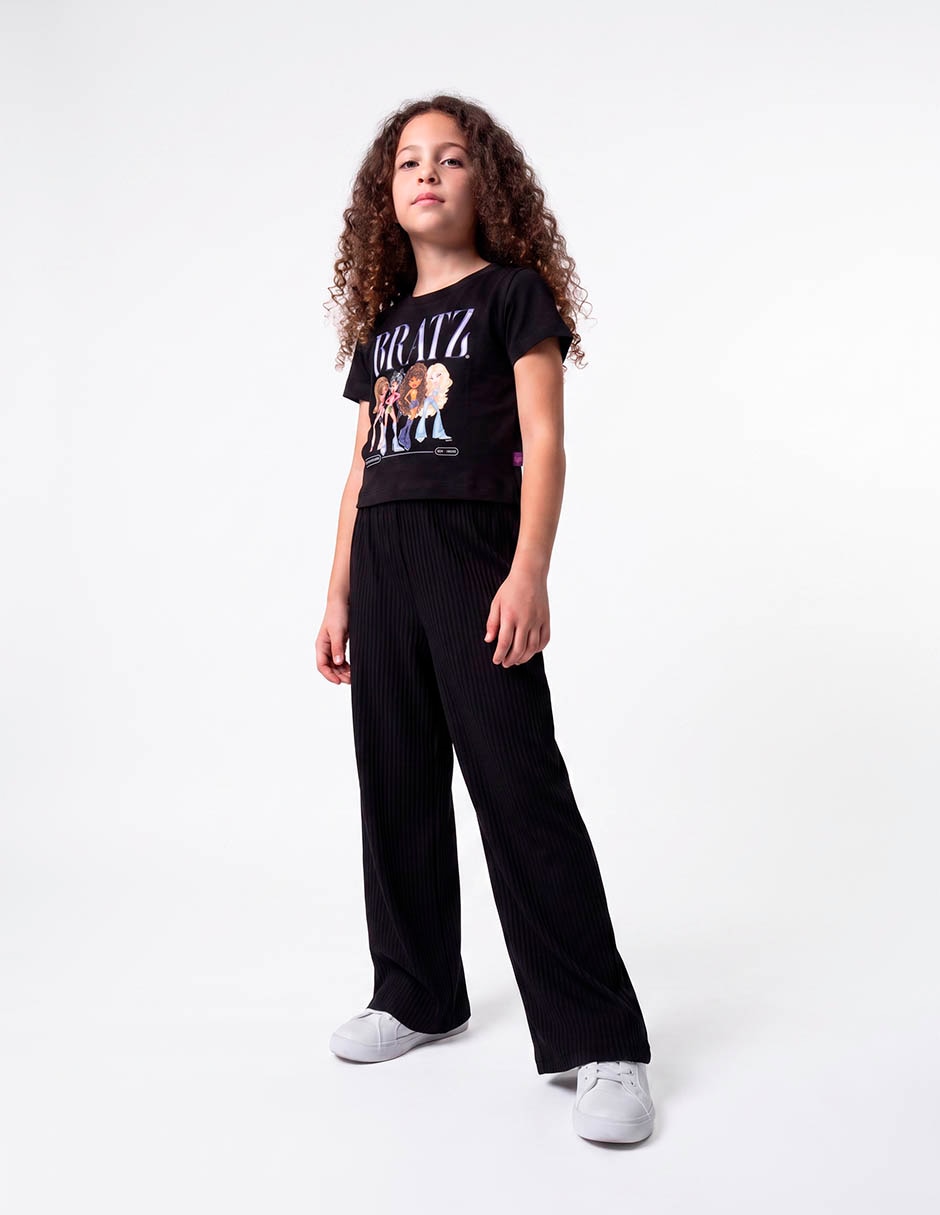 Playera bratz manga corta para niña 5