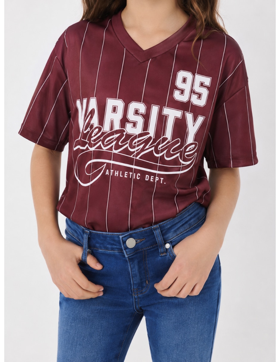 Playera manga corta para niña