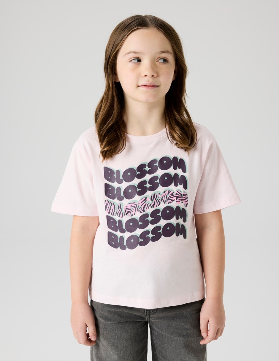 Playera manga corta para niña