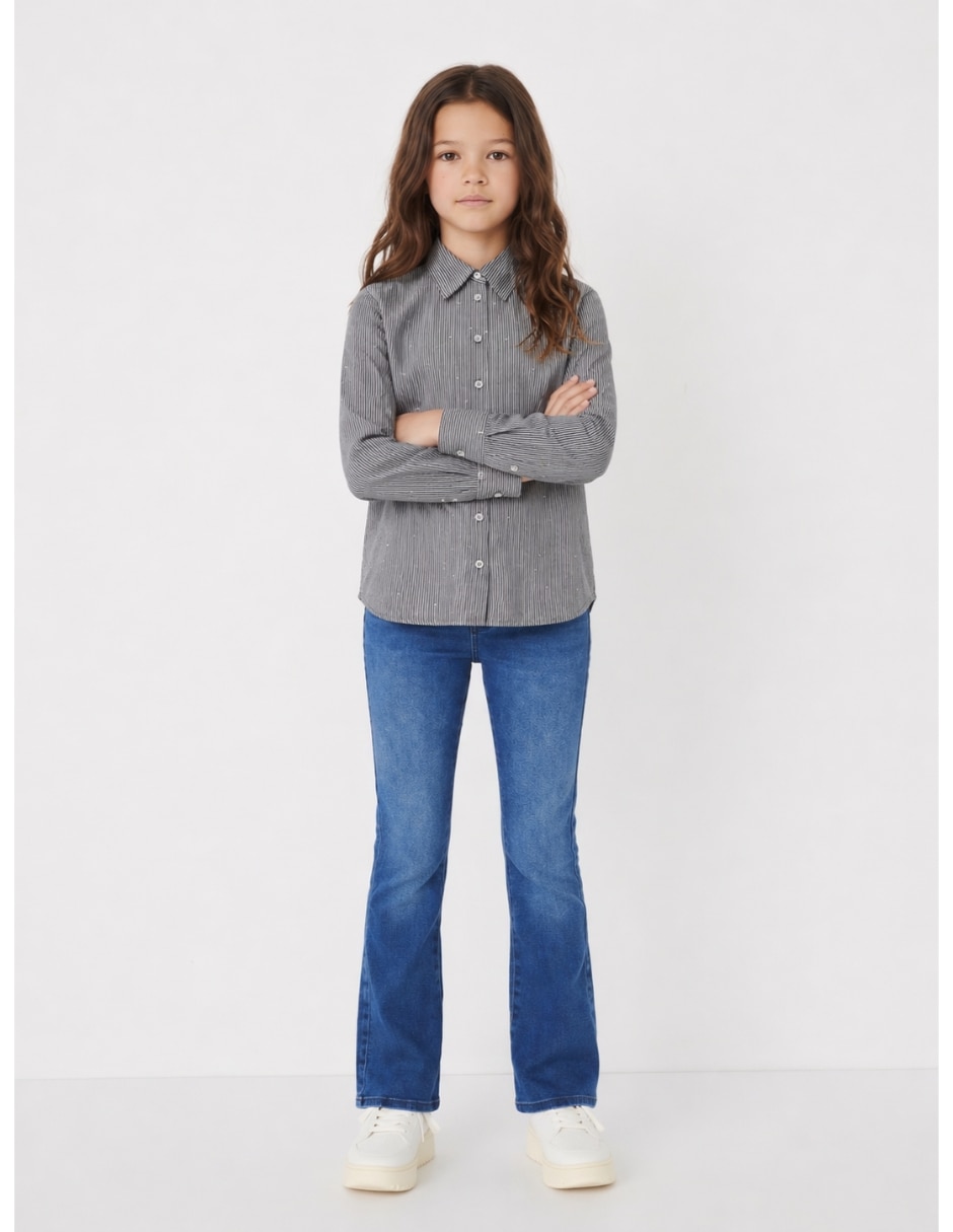 Playera manga larga para niña Playera manga larga para niña