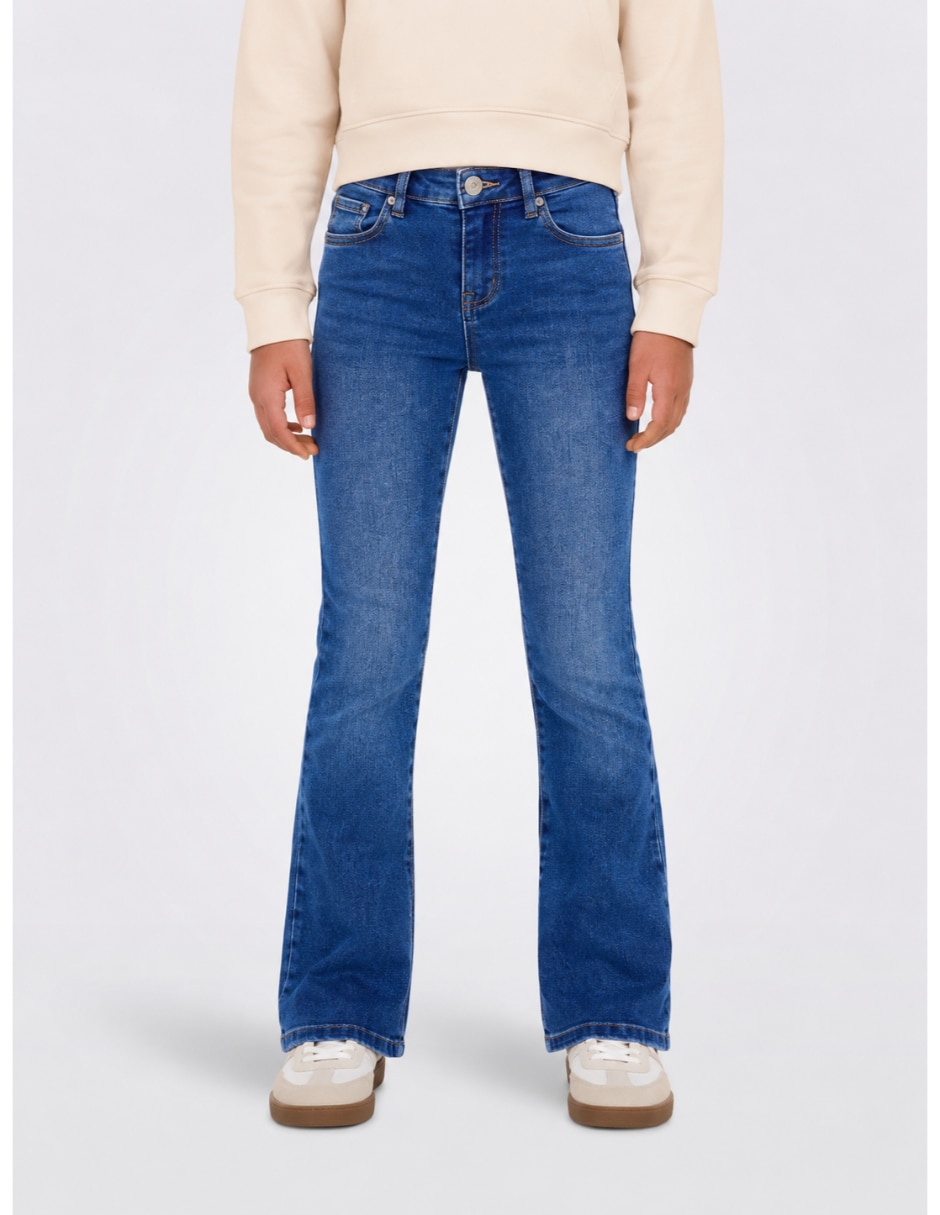 Jeans regular campana medio para niña Jeans regular campana medio para niña