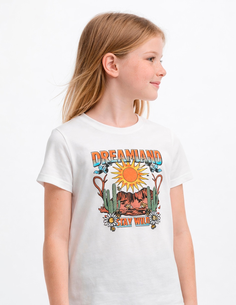Playera biography playera manga corta para niña