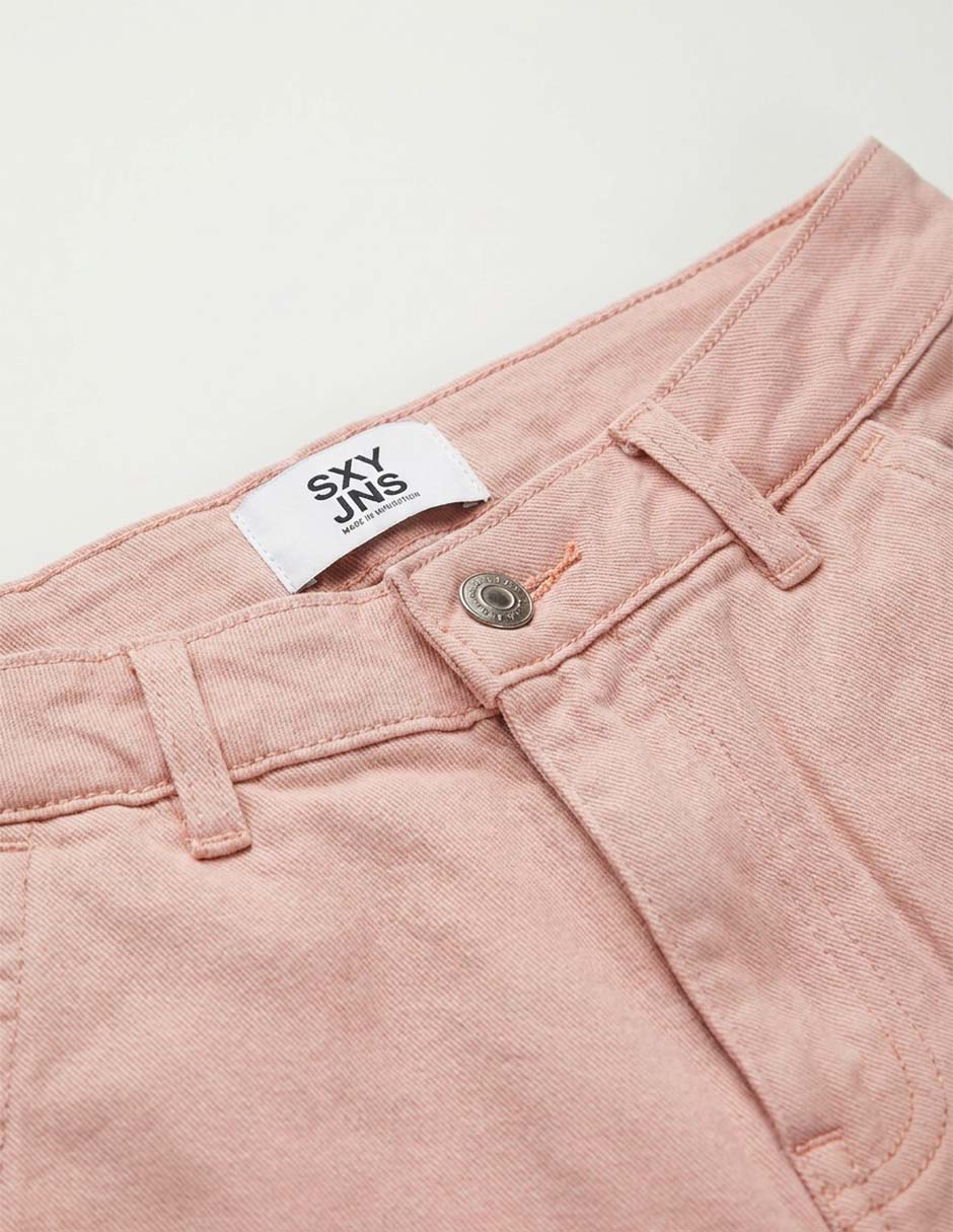Jeans cargo wide leg SXYKJG013 para niña 4