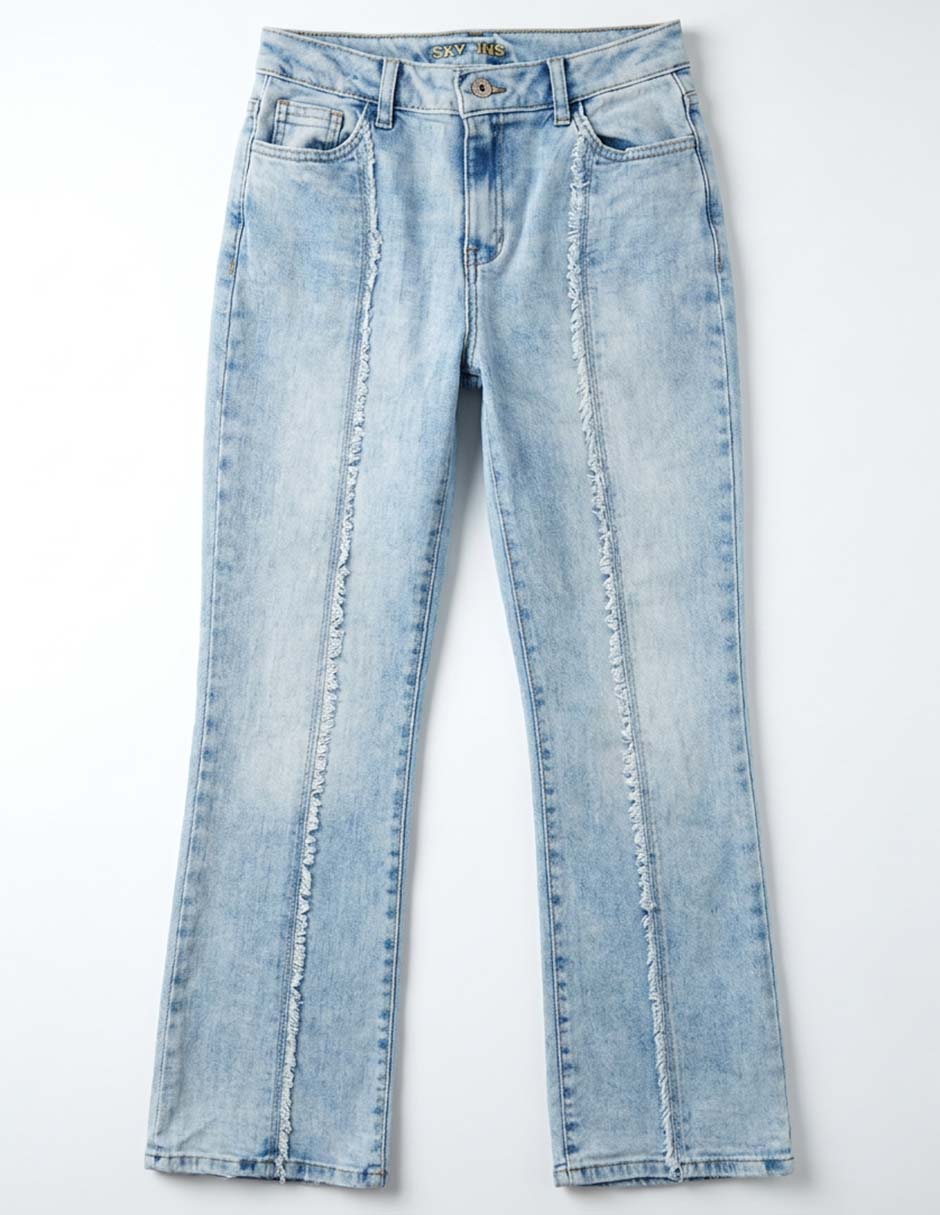 Jeans campana SXYKJM053 lavado claro para niña 2