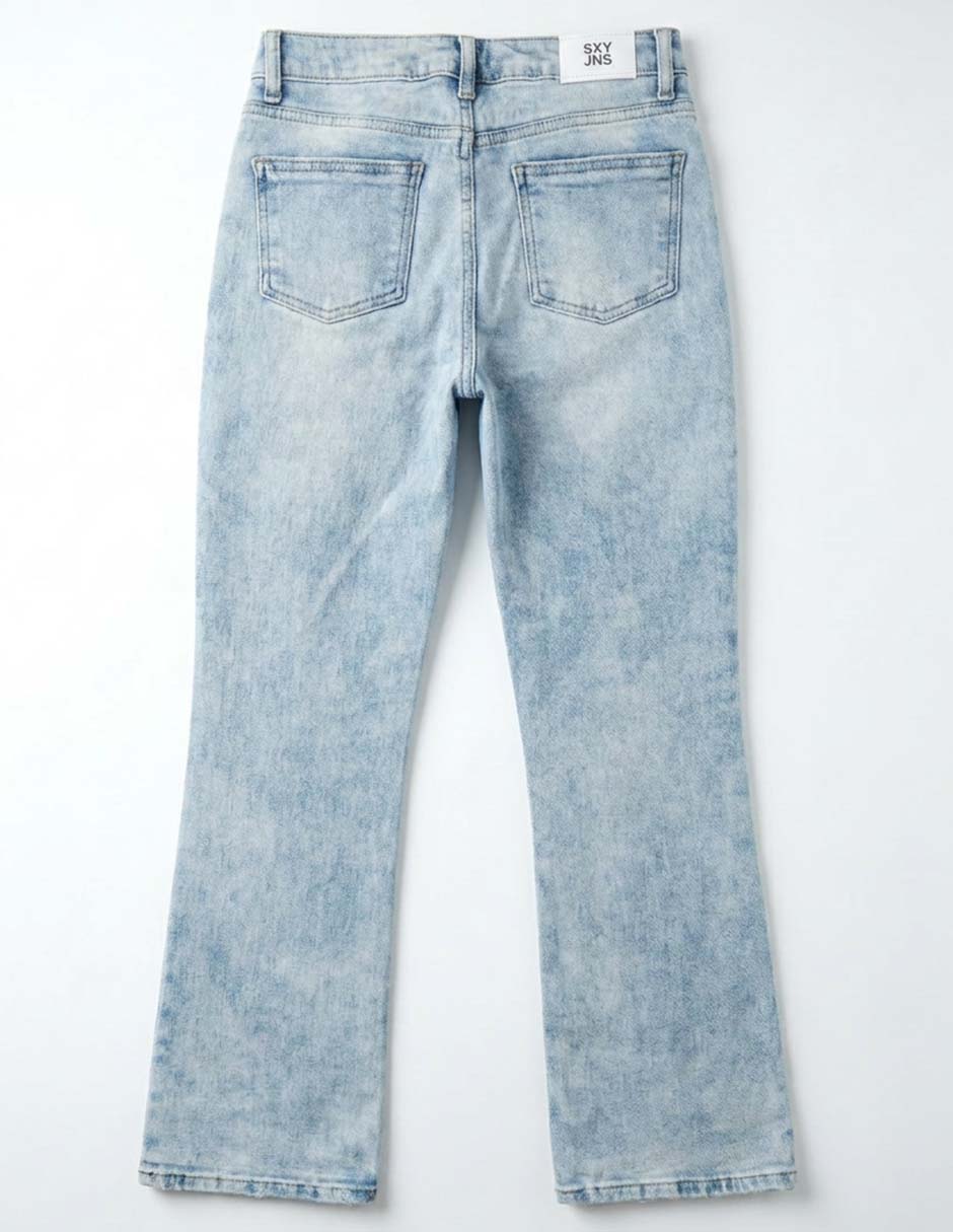 Jeans campana SXYKJM053 lavado claro para niña 3