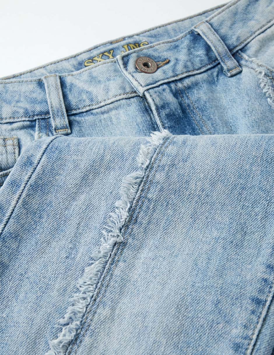 Jeans campana SXYKJM053 lavado claro para niña 4