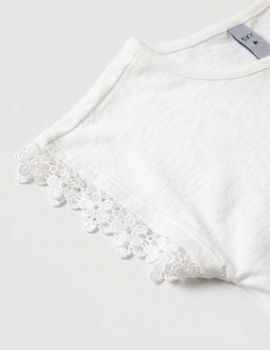 Playera manga corta para niña 4