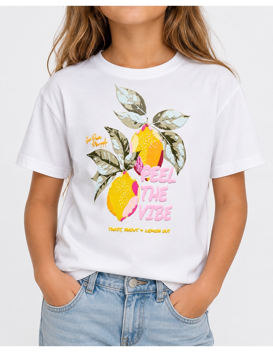 Playera manga corta para niña Playera manga corta para niña