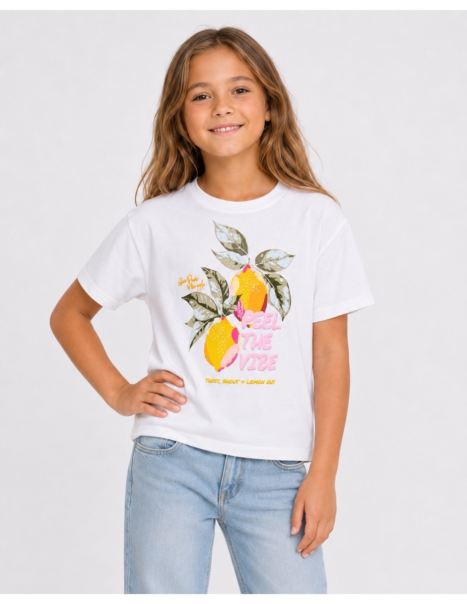 Playera manga corta para niña 3