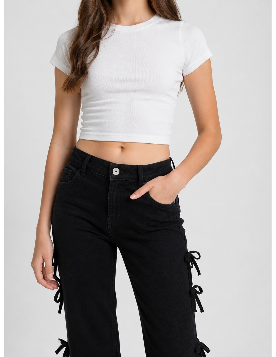 Jeans wide leg para niña Jeans wide leg para niña