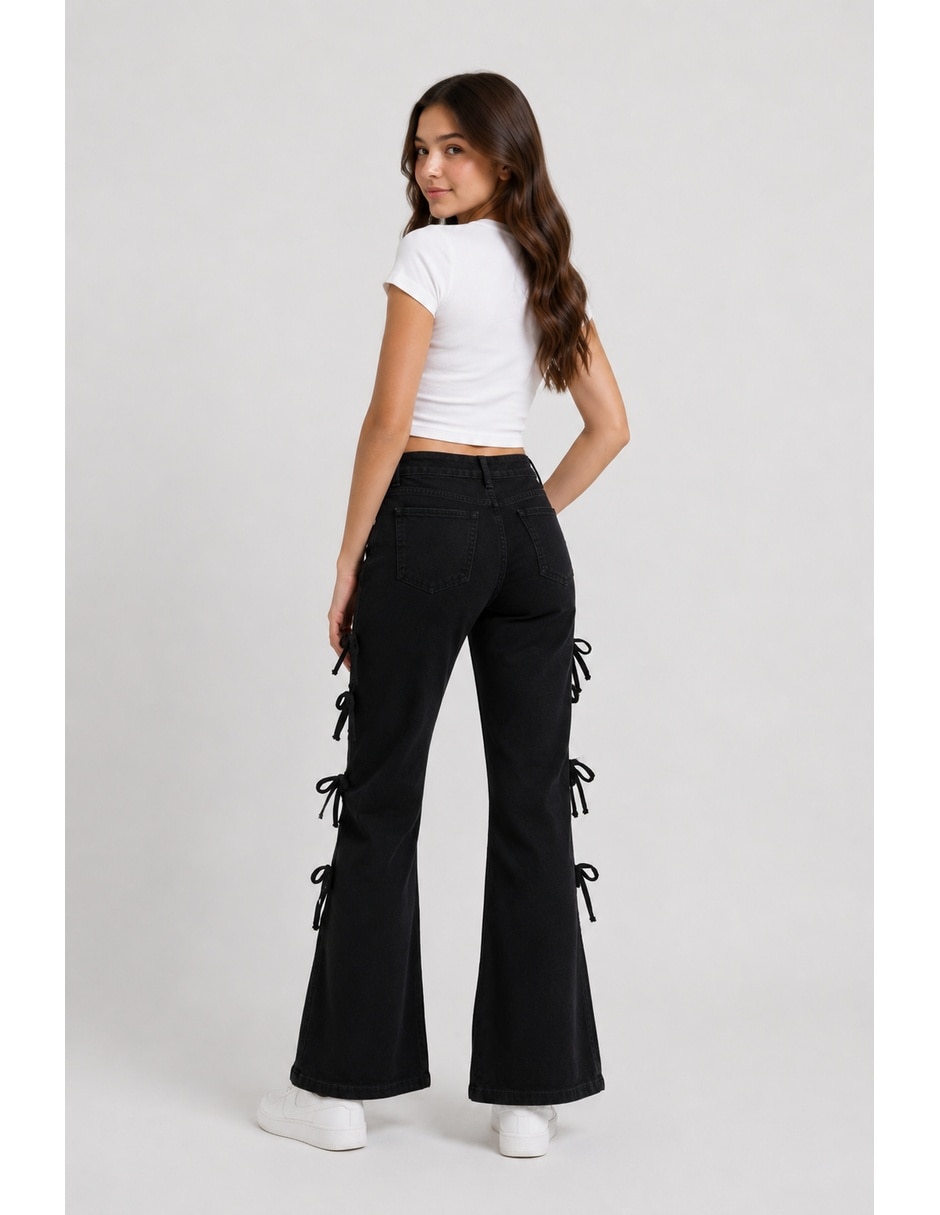 Jeans wide leg para niña 2