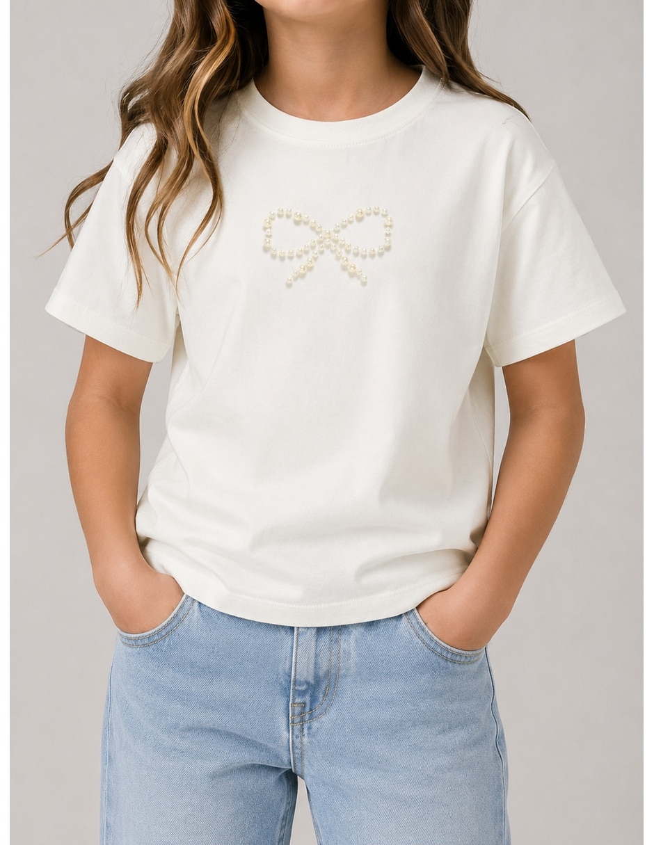 Playera manga corta para niña Playera manga corta para niña