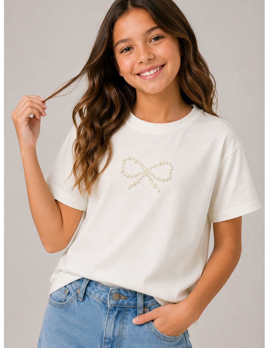 Playera manga corta para niña 3