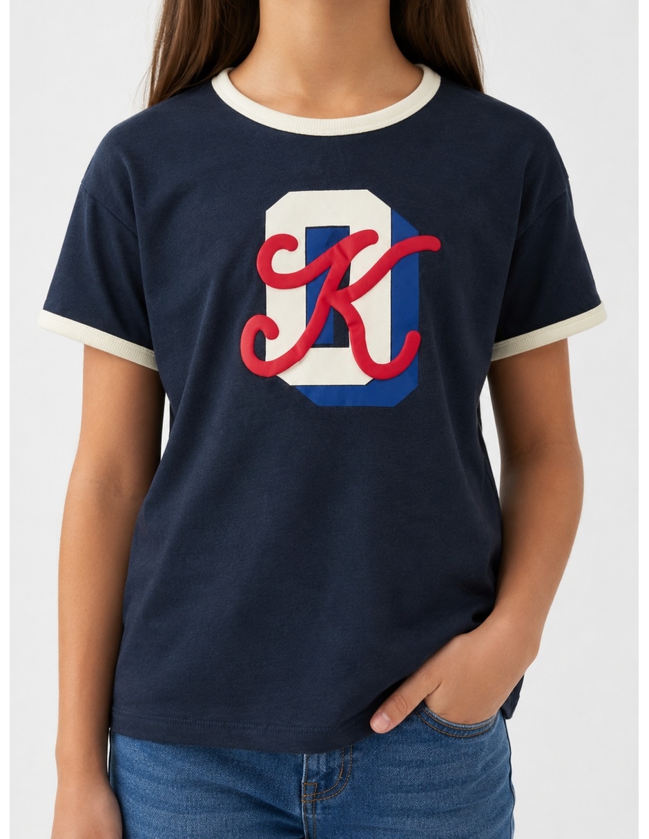 Playera manga corta para niña Playera manga corta para niña