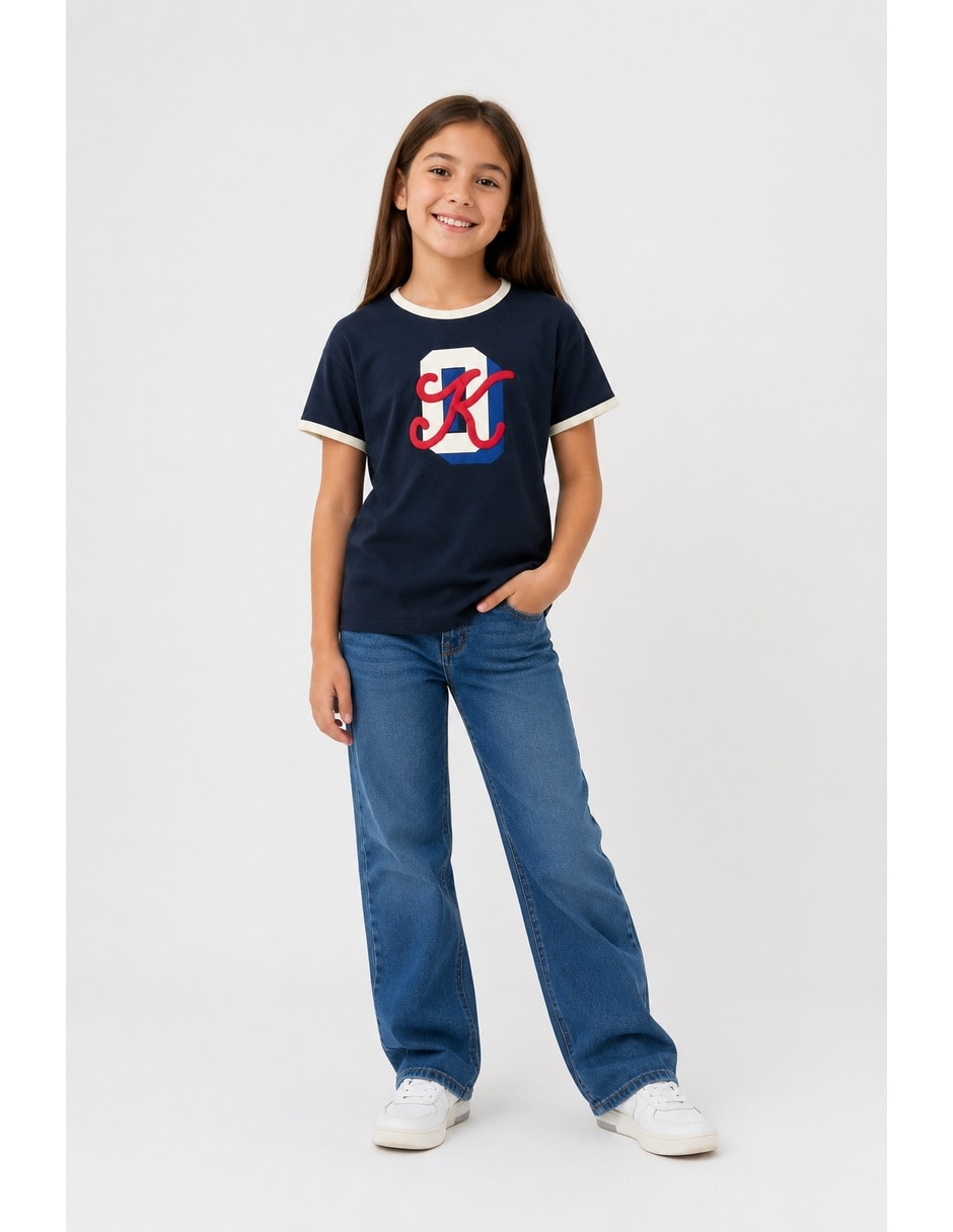 Playera manga corta para niña 4