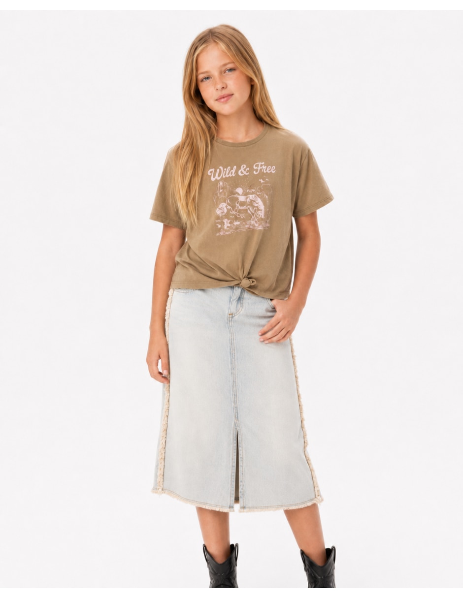 Playera manga corta para niña 4