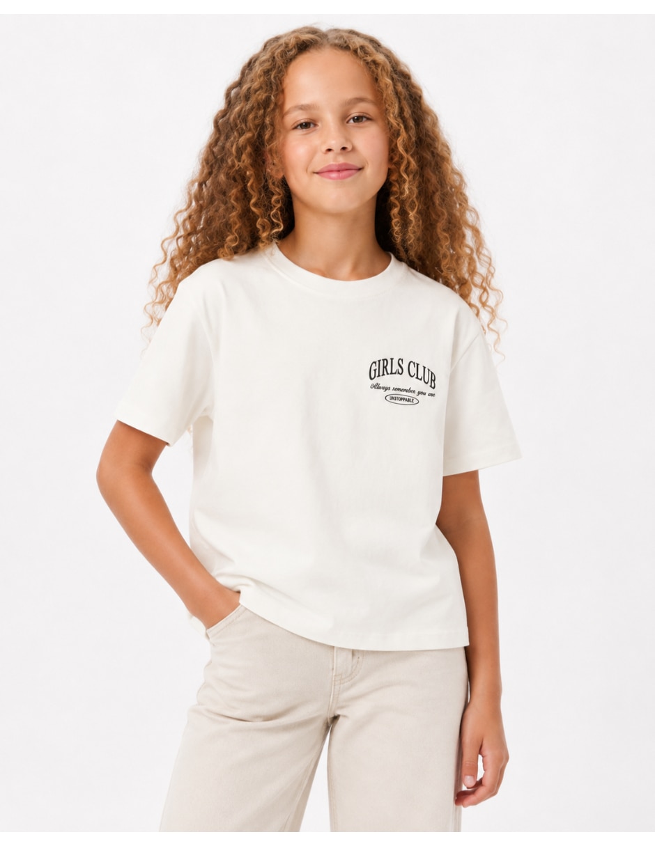 Playera manga corta para niña 4