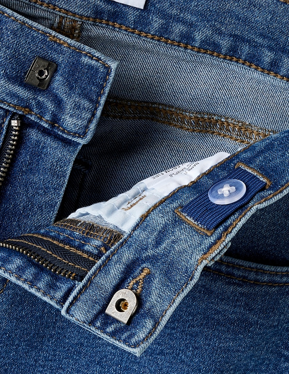 Jeans wide leg jeans wide leg lavado claro para niña 2