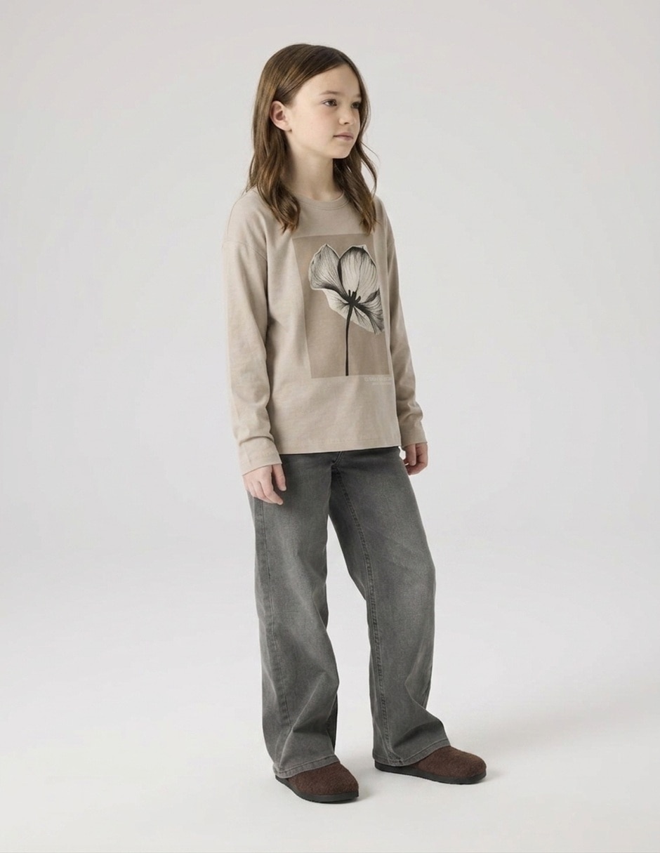 Playera manga larga para niña 4