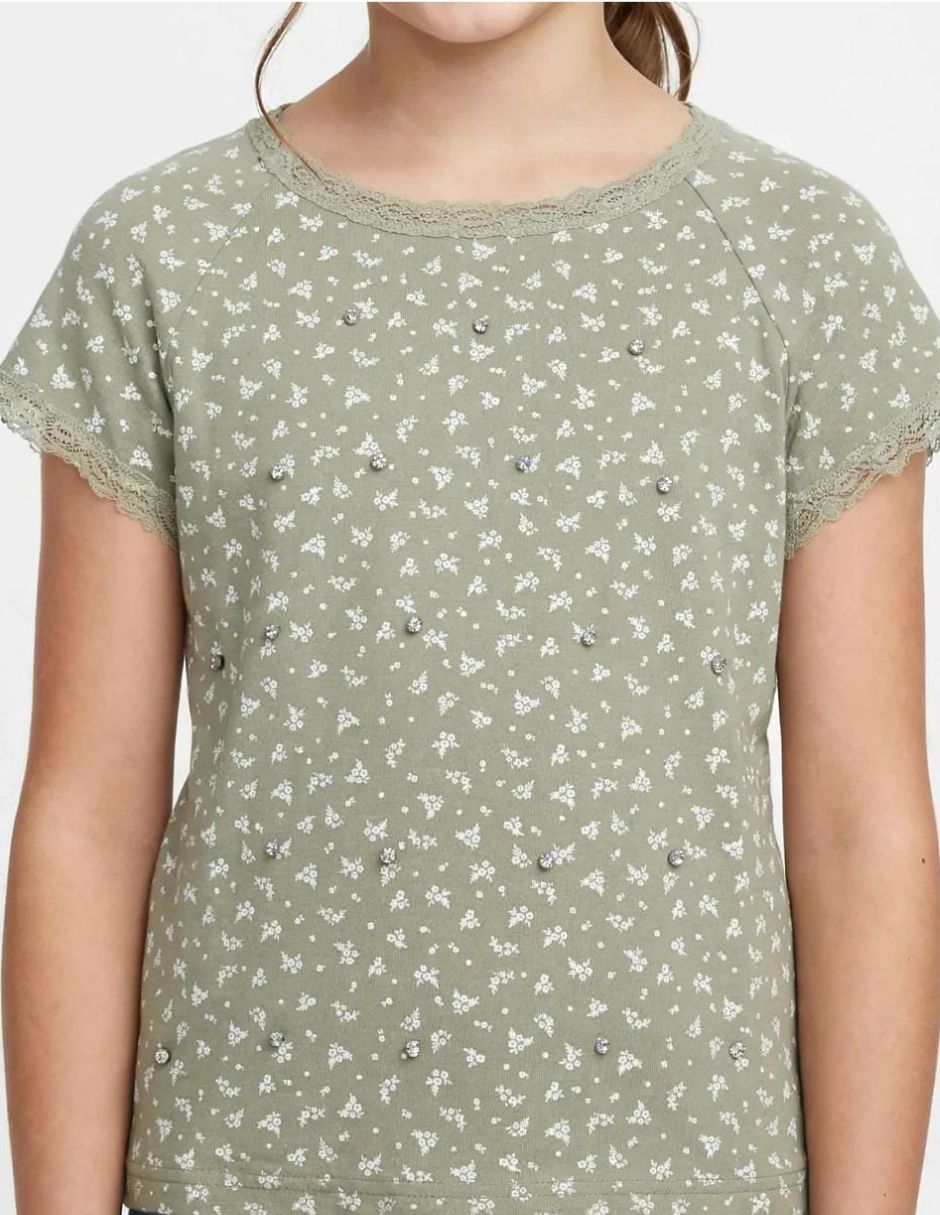 Playera playera manga corta para niña 3