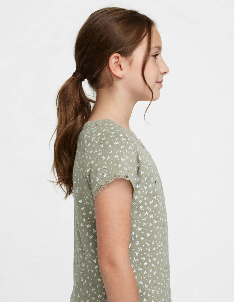 Playera playera manga corta para niña 4