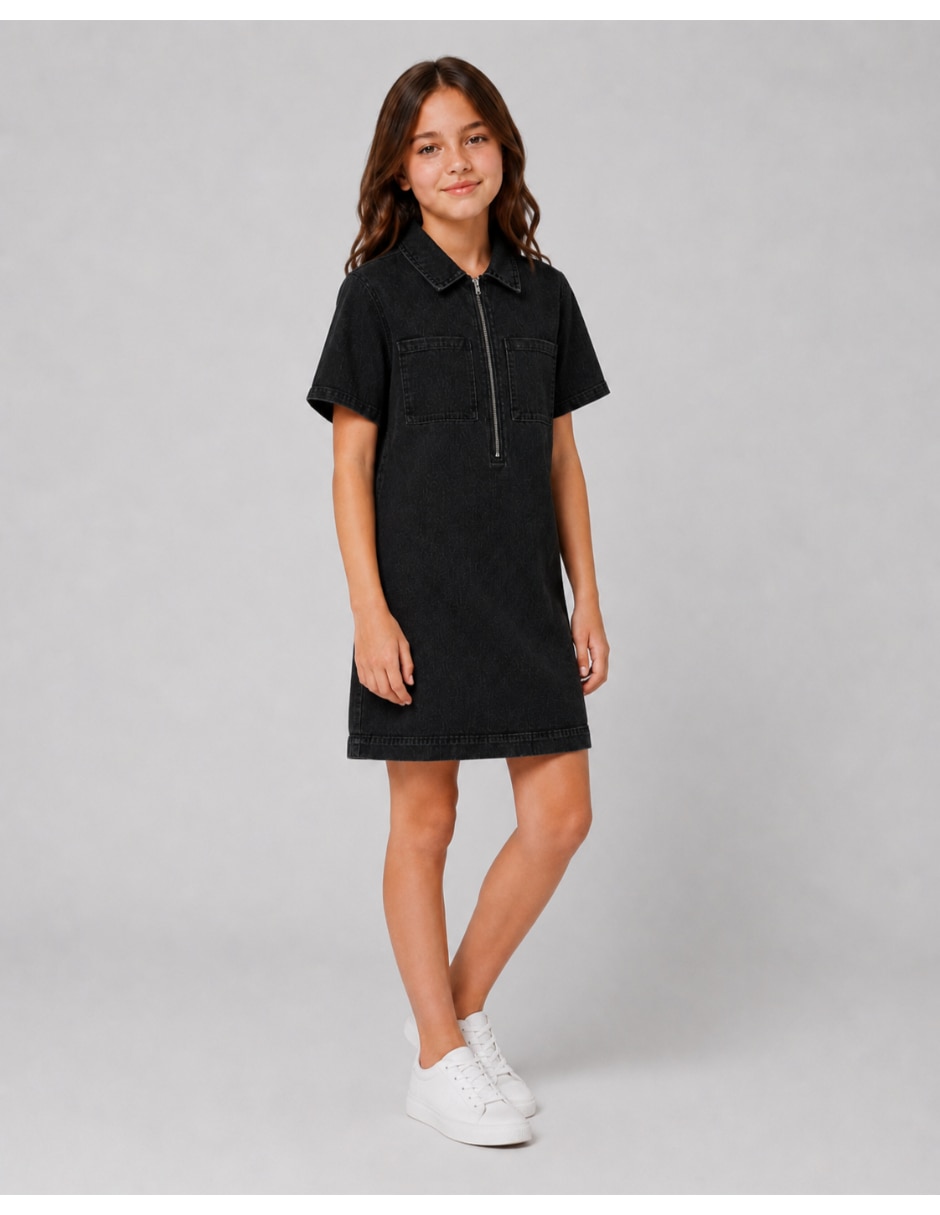 Vestido manga corta para niña 3