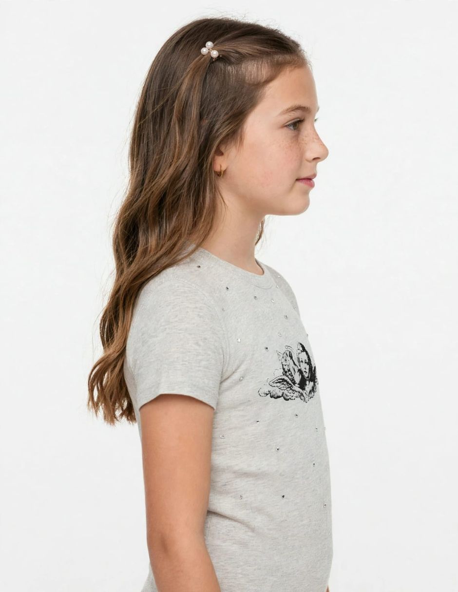 Playera playera manga corta para niña 4
