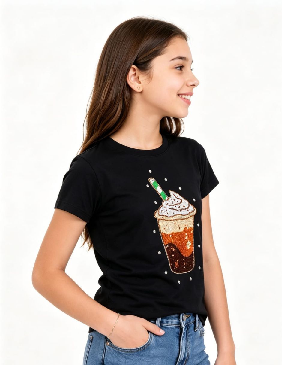 Playera playera manga corta para niña 3
