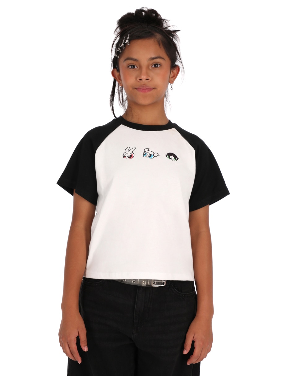 Playera las chicas superpoderosas niñas manga al codo para niña