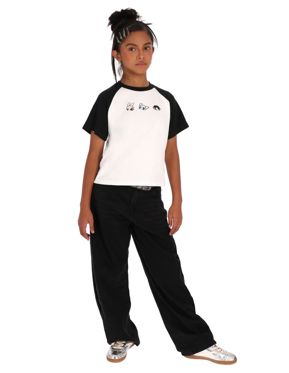 Playera las chicas superpoderosas niñas manga al codo para niña 3