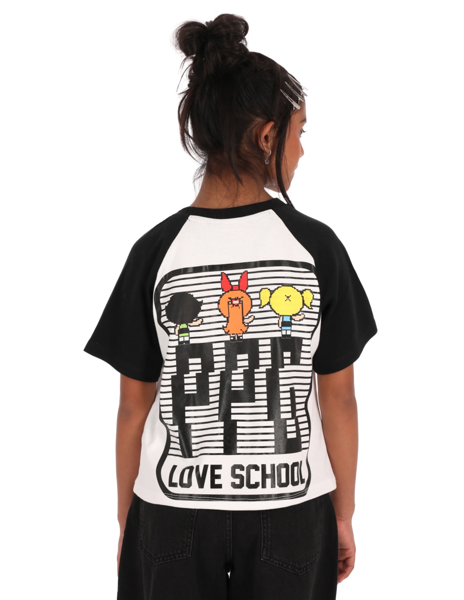 Playera las chicas superpoderosas niñas manga al codo para niña 5