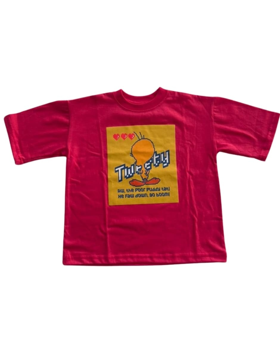 Playera Piolín manga al codo para niña Playera Piolín manga al codo para niña