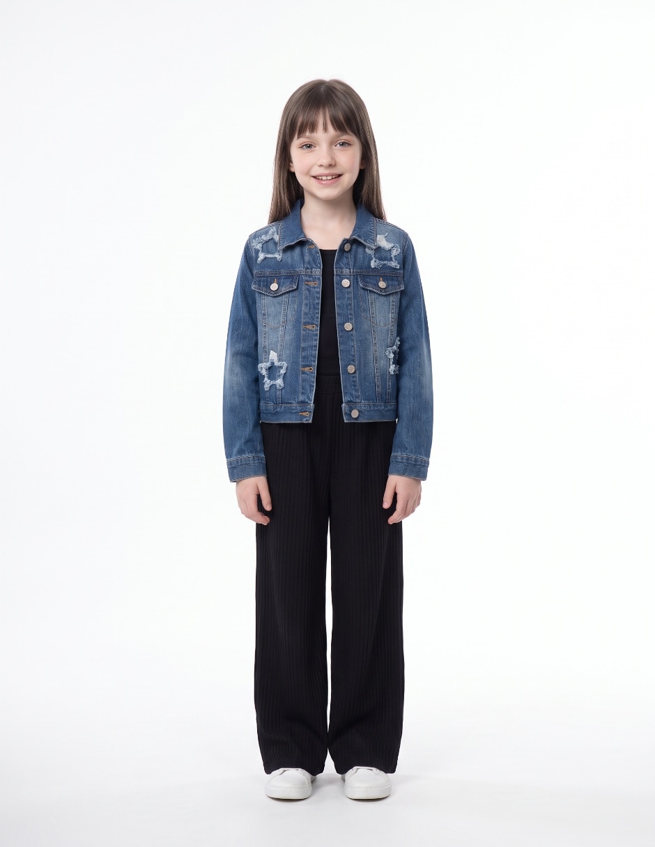 Chamarra de mezclilla para niña 4