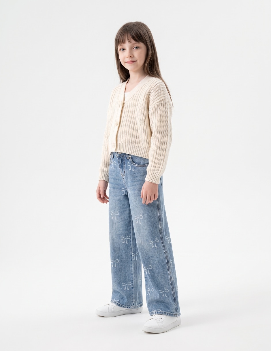Jeans straight para niña 4