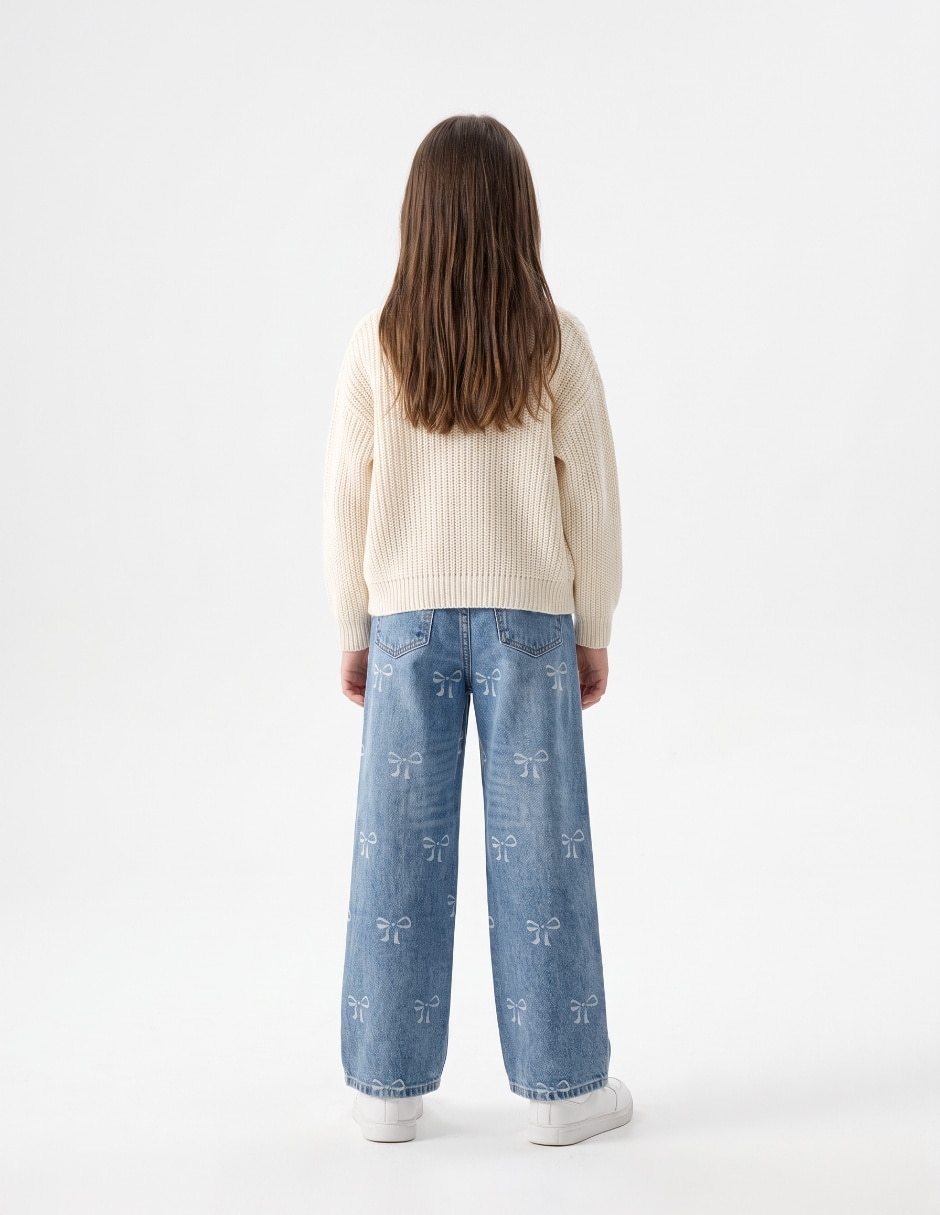 Jeans straight para niña 5